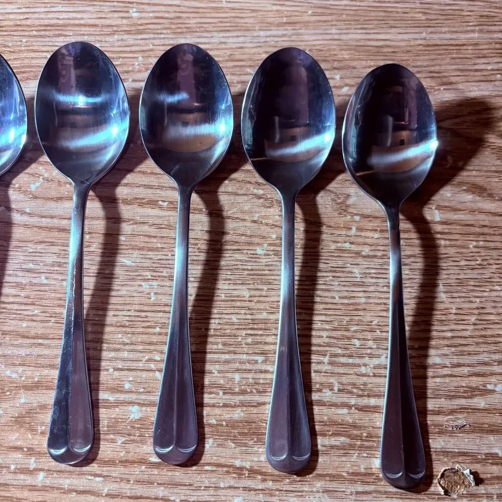 6 Teaspoons Oxford Hall Sagamore Japan Stainless Flatware Satin Steel